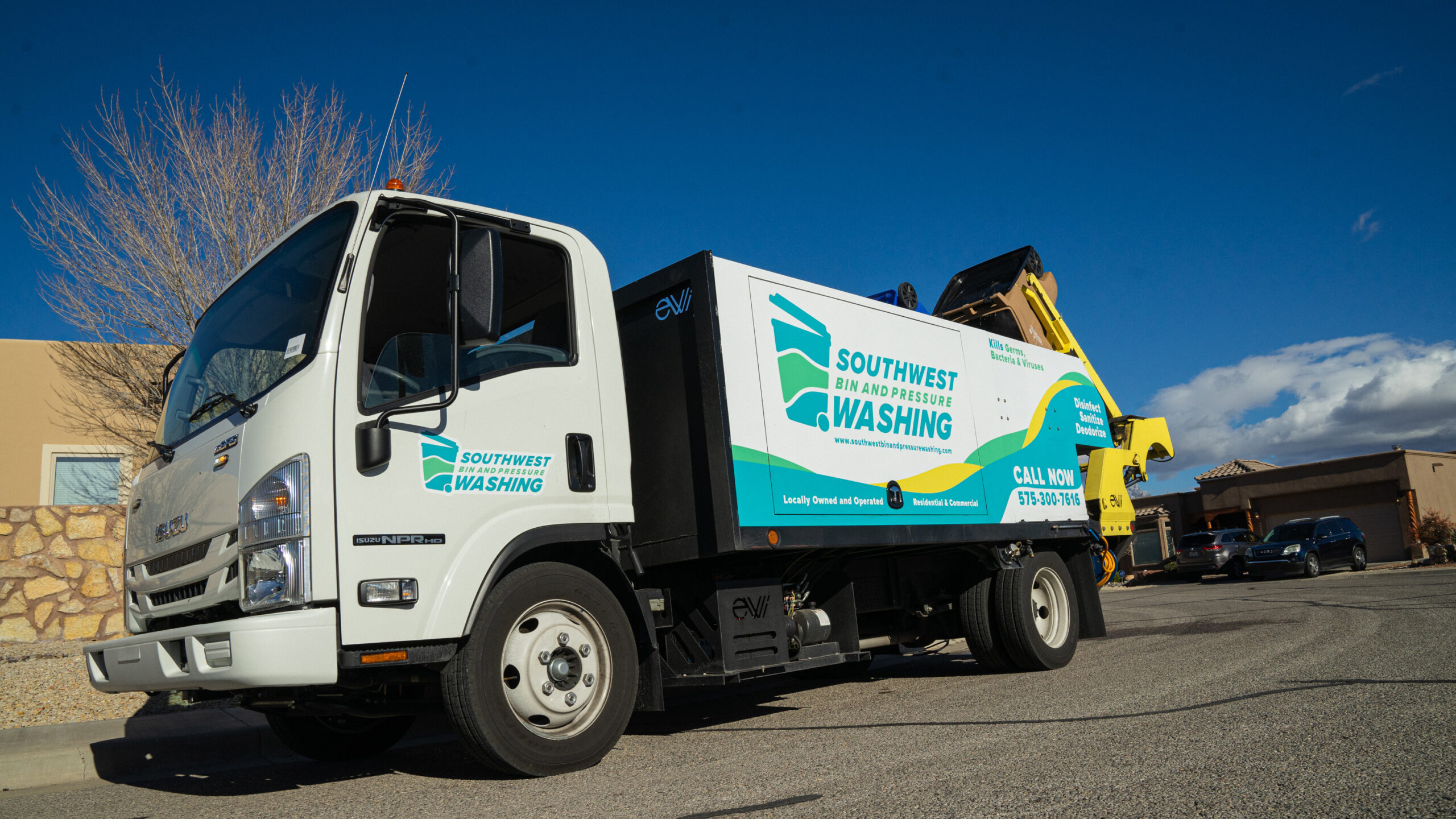 Southwest Bin truck wrap detail